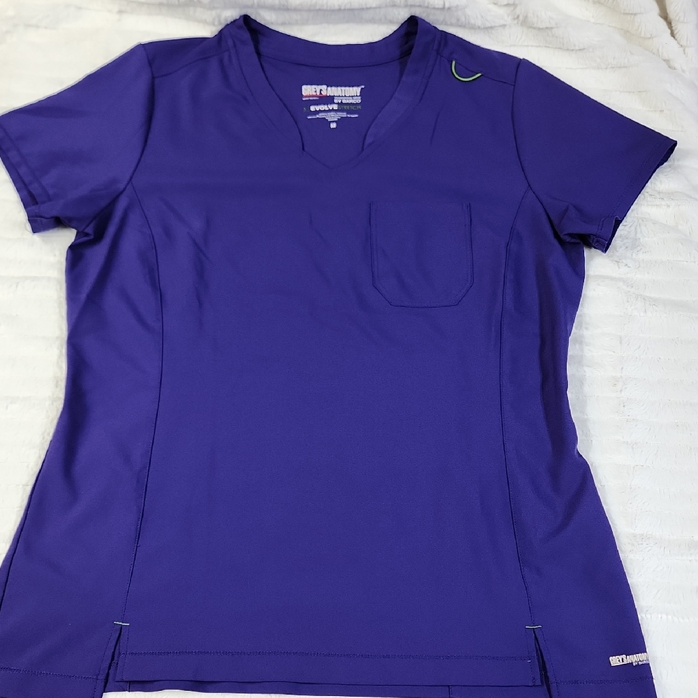 Grey's Anatomy Women's Evolve Stretch Scrup Top, New Royal, Medium